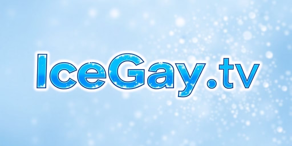 IceGay.tv logo with a frosty blue background.