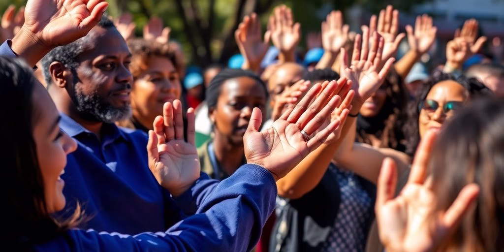People collaborating to support LGBTQ+ rights.