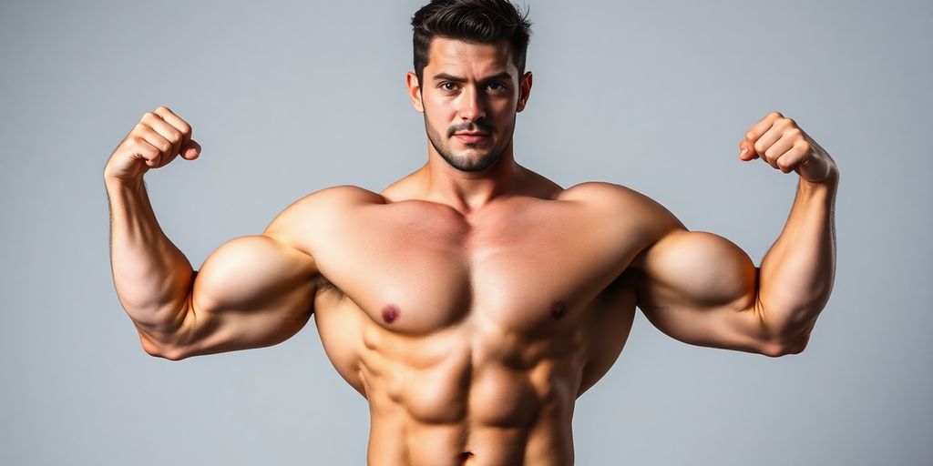 BeefcakeHunter Booker muscular physique.