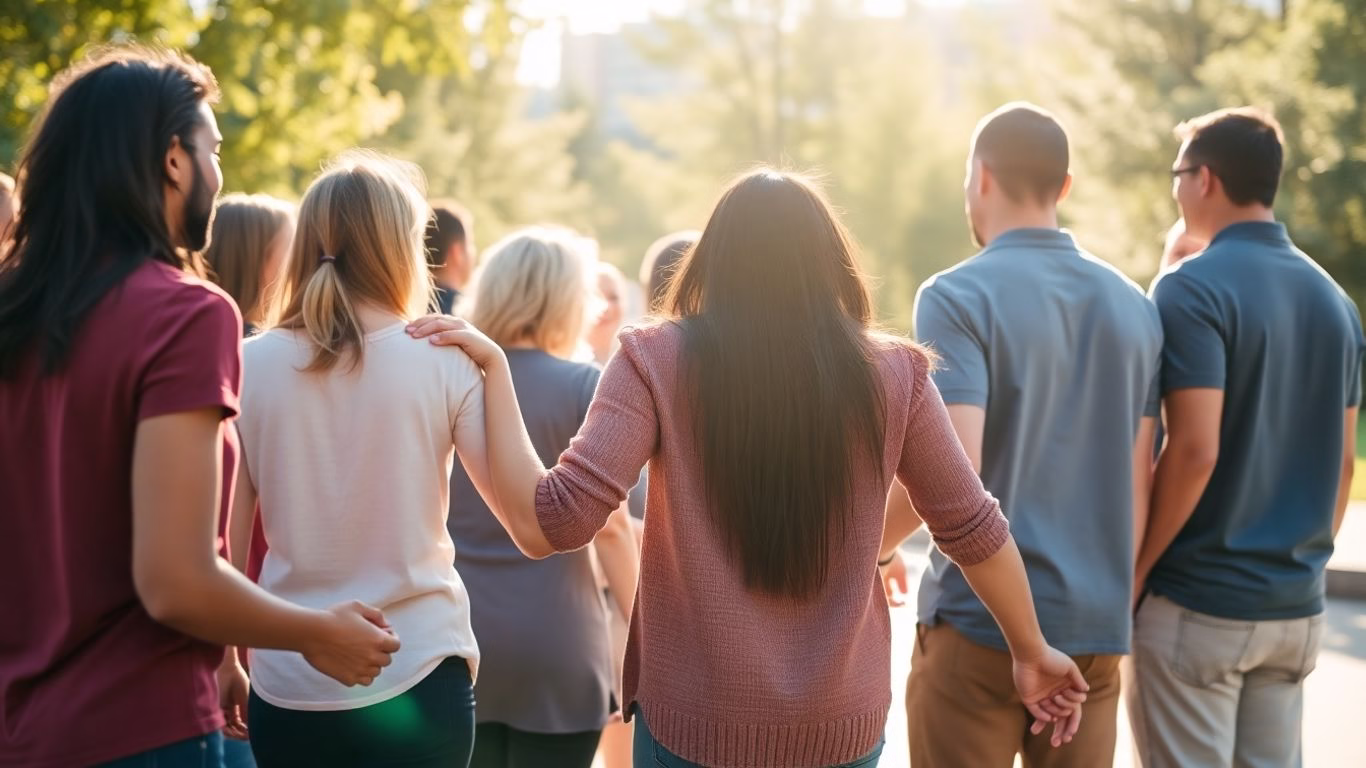 Diverse group united in support